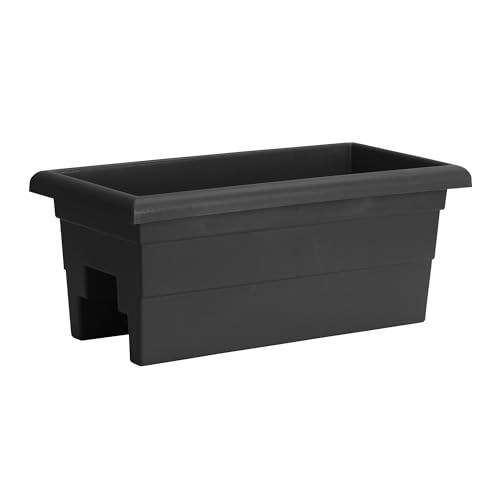 Root & Vessel Countryside Rail Planter, Black, 24'
