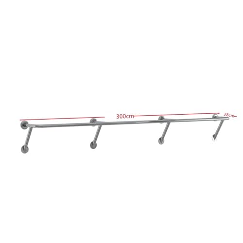 Perchero de pared de acero inoxidable para ropa en dormitorio 3