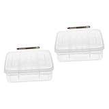 Mipcase 2pcs Reptile Reptisoil Incubator Thermometer Egg Hatching Incubator 16-Compartment Incubator Turtle Egg Incubator Egg Hatchery Tray Pet Supply Breeding Box White Plastic Crawl