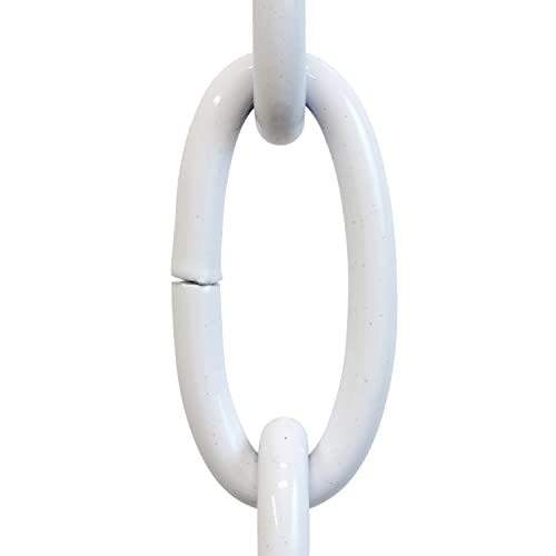 Image of RCH Hardware CH-ST63-U57-WHT Steel Chandelier Chain 3 Gauge, White (1 Foot)
