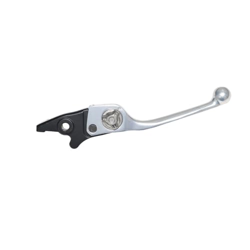 Image of TVS Bike Adjustable Brake Lever for BS6 RTR Bikes, Ajustable CAM for 3 Position, 14mm Travel, Handle Guard Aluminium Material, Silver