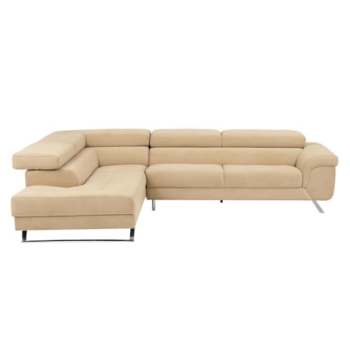 Image of Wakefit Comoros Corner L Shape Sofa (3 Seater + Left Aligned Chaise)