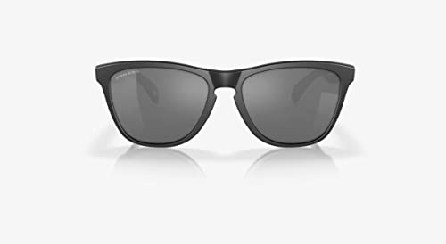 Oakley Frogskins Sunglasses Men's Polarized Lifestyle Authentic Eyewear - Matte Black/Black Iridium/One Size Fits All3