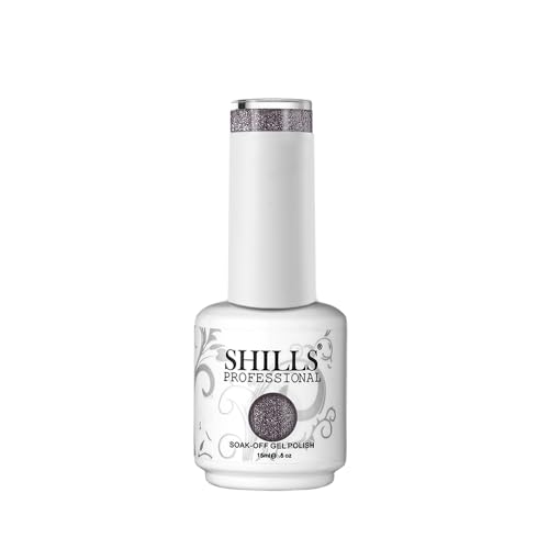 Image of SHILLS PROFESSIONAL UV /LED Soak Off Gel Polish (Gel Nail Polish) Nail Art Nail Polish Color Shade 222, Glossy Finish, 15ml