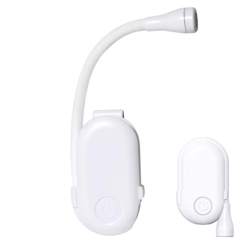 Reading Light, 3 Color Temperatures ＆ Stepless Dimming Book Light for Reading at Night, Clip on/Standing Lamp, Rechargeable Book Lamp