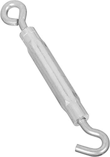 Repuesto compatible con National Hardware N221-846 Tensor de Gancho y Ojal Zincado 3/16 x 5.5 pulg. miniatura 1