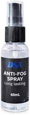 DSA Premium Anti-Fog Spray for Glasses, Swim Goggles, Scuba & Snorkel Masks, Mirrors & Plastic Windows – Quick-Dry, Long-Lasting Defogger – 60 ml
