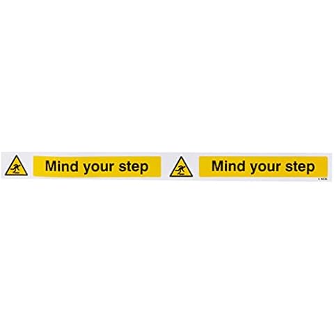 Caledonia Signs 54035 Mind your Step Strip, 400 mm x 35 mm Cover