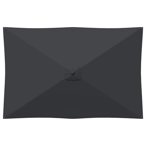 Parasol de jardin rectangulaire 200x300 polyester anthracite - 4