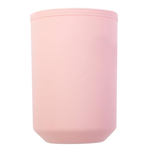 Image of Kindga Silicone Stroller Cup Holder, Universal Stroller Cup Holder for Wheelchair, Plus Size, Measures 12"x 3.6"x 3.8", Suitable for Camping Chair, Lawn Chair, Bike, Treadmill, Bathroom - Pink