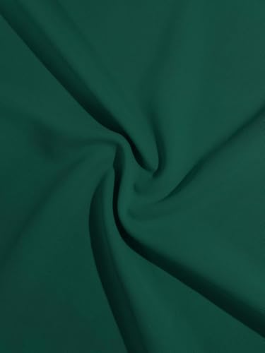 Image of FENJAR Women's Elegance Audrey Hepburn Style Ruched Dress Round Neck Sleeveless Swing Midi A-line Dresses (US, Alpha, Large, Regular, Regular, Green)