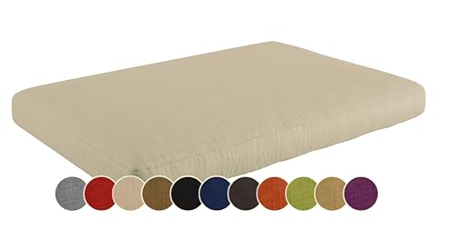 sunnypillow Coussin Assise pour Canapé Palette - Matelas Extérieur Impermeable, Anti UV - Siège 120 x 80 x 15 cm - Coussin Salon de Jardin, Terrasse, Balcon...