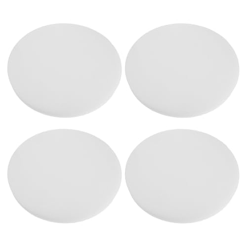 Healeved 4 Piezas Espuma para Asiento de Taburete Alta Densidad, Soporte Suave y Cómodo, Retención de Forma, Color Blanco, Adecuado para Oficinas y Dormitorios