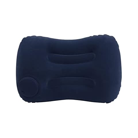 Almohada Hinchable de Viaje Helweet Azul Marino Cover