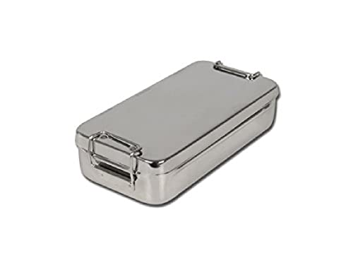 Caja de acero inoxidable con mango 20 cm x 10 cm x 4,5 cm, de Gima S.p.A referencia 26669 Cover