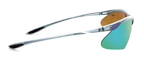 Optic Nerve - 2022 Premium & Affordable Polarized Sport Sunglasses For Men/Women, Tightrope Edition With Matte Carbon Frame/Brown/Blue Mirror Lens #TOP2