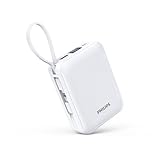 Philips (フィリップス) モバイルバッテリー 20000mAh 大容量 PD 22.5W 急速充電 Lightning type-c ケーブル内蔵 タイプc ライトニング 4台同時充電 携帯便利 充電器 iPhone 16 / 15 Android iOS スマホ対応 PSE認証済 ホワイト DLP2722CW