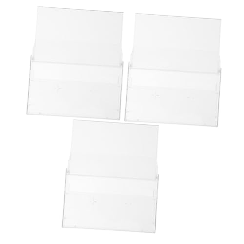 OSALADI 3pcs Plastic Cassette Tape Holder Empty Music Storage Box for Organizing Audio Cassettes Compact and Stackable Design for Management