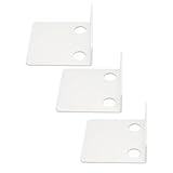 Yctze 3 PCS Acrylic Floating Wall Shelves for Small Security Cameras, Baby Monitors & Speakers with Adhesive Tape and Cable Clips (White) - Image 2