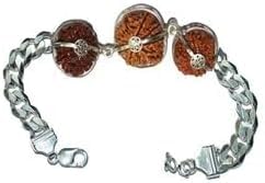 Rudraksha combinaison protection pour méditation et yoga bracelet argent
