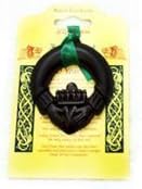 Island Turf CraftsCladdagh Decoration with green ribbon hanger
