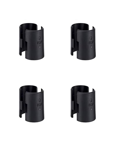 WAFJAMF 8 Pcs 4 Pairs Wire Shelving Shelf Lock Clips 3/4" Post Black