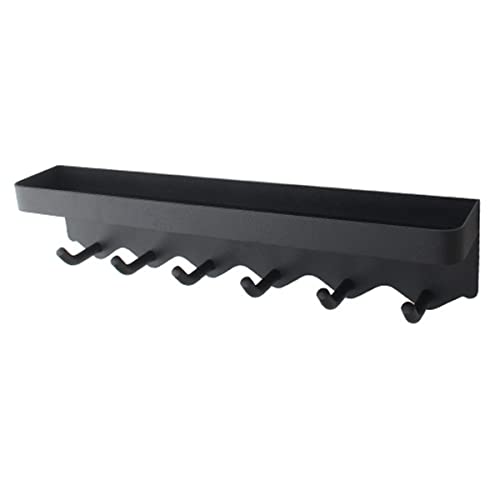 REECAGO SchlüSselbrett Mit Ablage, SchlüSselhalter Mit 6 Haken Selbstklebende SchlüSselleiste SchlüSselablage SchlüSselboard Aufbewahrung Wandorganizer Cover