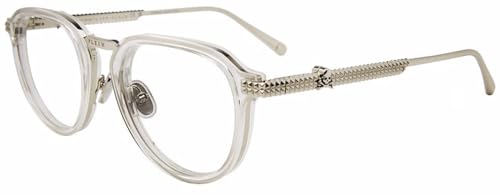 Philipp Plein Herren Vpp116v Brillenfassungen auf Rezept, Braun, Hochglanz (Shiny Dark Havana), 52/145/22