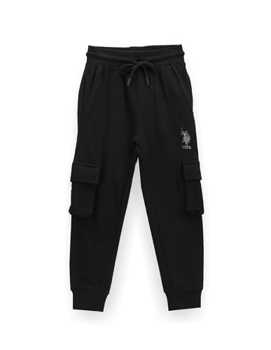 Image of U.S. Polo Assn. Kids Regular fit Boys Cotton Track Pants
