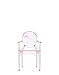 Price comparison product image Kartell Loulou Ghost Kids, Polycarbonate, Pink, 37 x 39 x 63 cm