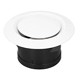 Oyiclyea Adjustable Air Vent Covers 4"/100mm Adjustable Plastic Air Vent Diffuser,Closable Round Ventilation Cover,Extractor Fan Vents Cover,Ceiling Vents Covers,for Bathroom Kitchen Toilet Office