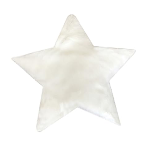 Ciieeo Tapis de Sol en Peluche Forme D'étoile Moderne et Créatif Support Antidérapant Facile à Installer pour Décoration Intérieure Maison et Chambre...