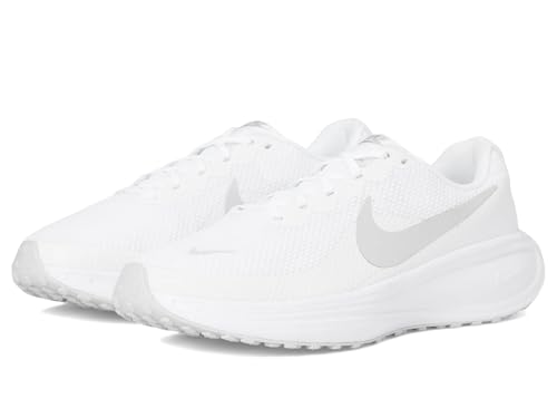 Nike Women's Revolution 8 Road Running Shoes, White/Pure Platinum, 9 Extra Wide