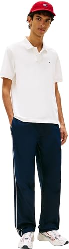 Tommy Jeans Herren Poloshirt Essential Regular Fit, Weiß (Ecru), M – Ansicht 5