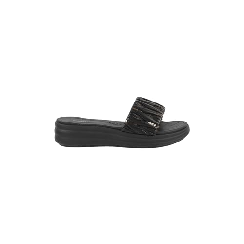 Image of Mochi Women Wedge Heel Fashion Slip-on Sandal