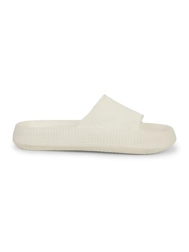 Image of Bata 8711 Zane: White Casual Mule Slip-On Thong Slippers for Men