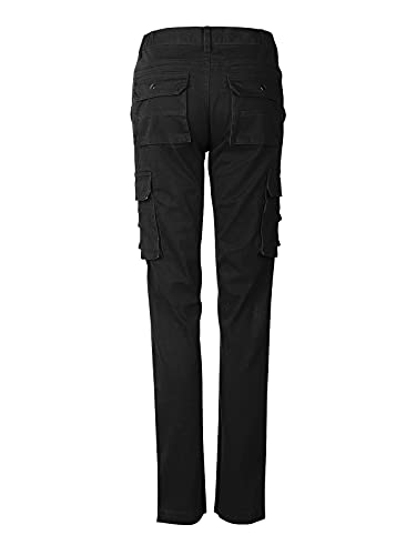 Womens Cargo Pants With Pockets Outdoor Casual Ripstop Tactical Combat Work Pants Black 10 #TOP3