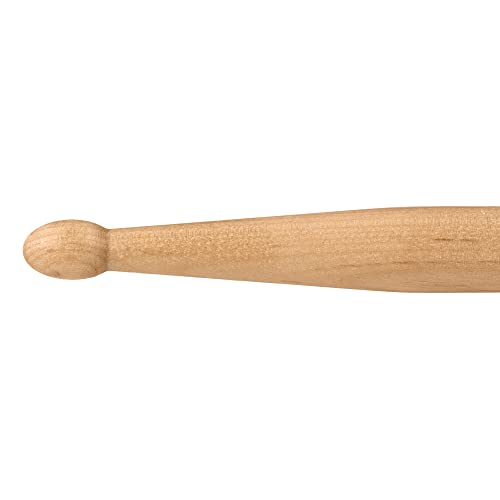 Sela Professional Maple 5B Drumsticks - ideal für sanften Rock - Schlagzeug-Sticks für Fortgeschrittene - 1 Paar Wooden-Sticks - Schlagzeug-Zubehör aus Ahornholz - ovale Kopf-Form