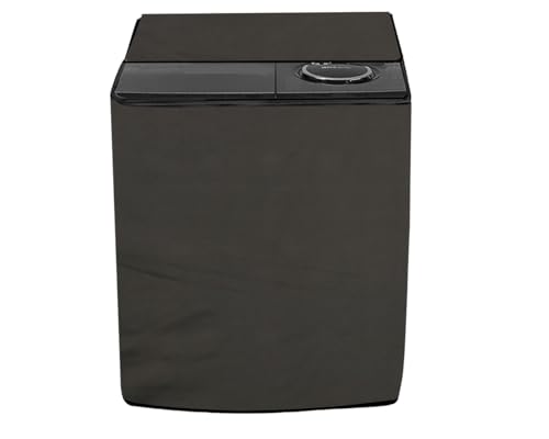 Image of Stylista Polyester Washing Machine Cover Compatible for Godrej 8 KG Semi-Automatic Top Loading WSEDGEULTS805.0DB2MCSGR, Military