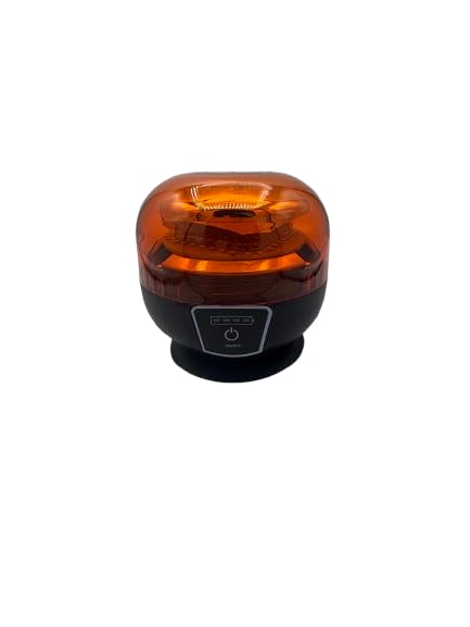 LEDWORK GYROPHARE LED MAGNÉTIQUE SANS FIL SUR BATTERIE RECHARGEABLE, témoin de charge, fixation magnétique et ventouse IP56