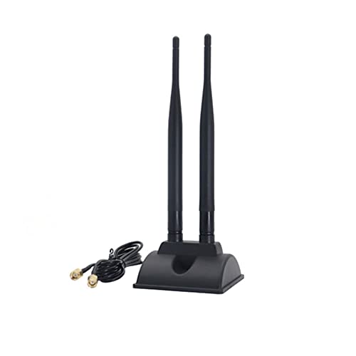Namvo WiFi & Bluetooth Antenna, 2.4G/5.8G Dual-Band, 10dBi Gain, Magnetic Base, blackone