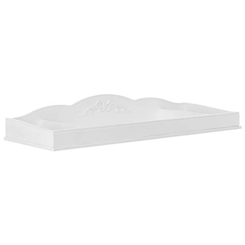 Image of Evolur Aurora Change Tray I Lasting Quality I Intricate Ribbon Bow Scrollwork, Frost