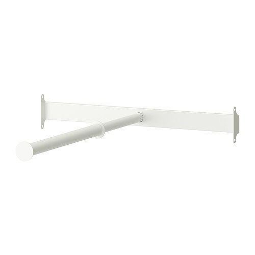 Preisvergleich Produktbild Ikea KOMPLEMENT Kleiderstange in weiß; ausziehbar; (50x35cm)