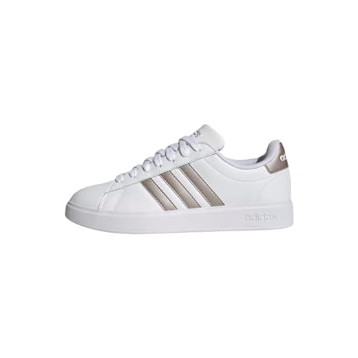 Tênis Adidas Feminino Grand Court 2.0 - Branco e Prata (br_footwear_size_system, adult, numeric, numeric_36)