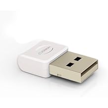 Hideez USB Bluetooth Adapter for PC, macOS, Linux, ChromeOS, Raspberry Pi Low Energy, Long Range Bluetooth Adapter for Mouse, Keyboard, Headphones, Speakers, Printers, White