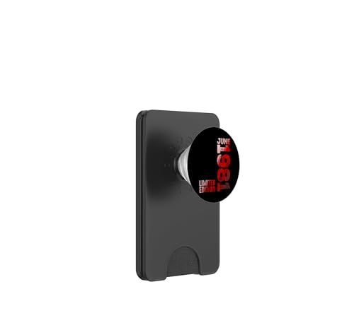 Junio 1981 Año Legendario PopWallet para MagSafe tarjetero retro color negro