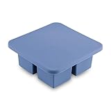 W&P WP-ICE-KC-BL1 Peak Ice Works Extra Large Cube Silicone Ice Tray, BPA Free, Dishwasher Safe, Peak Blue