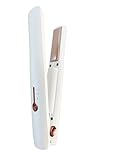 Cordless Mini Hair Straightener, 3000mA Rechargeable Travel Flat Iron, Ceramic Portable Straightener Iron for Medium Short Hair, Anti-Scald 2-Level Adjust Temp, Travel Size