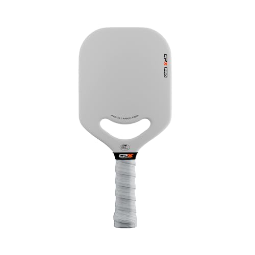 CPX Pro Carbon Fiber Pickleball Paddle - Professional Grade Matte Finish Honeycomb Core Tennis Style Grip - Edgeless Paddle Designed in Chicago USA