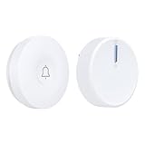 DSALERTS Self-Powered Wireless Doorbell,No Battery Required for Waterproof Push Button,Plug-in Receiver Has 60 Optional Chimes and 5 Adjustable...